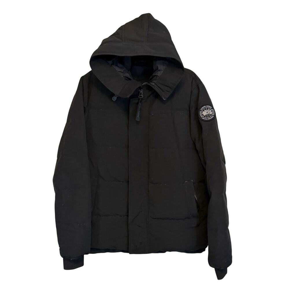 Canada Goose Macmillan Parka Down Puffer Jacket Men Medium Black Luxury Gorpcore